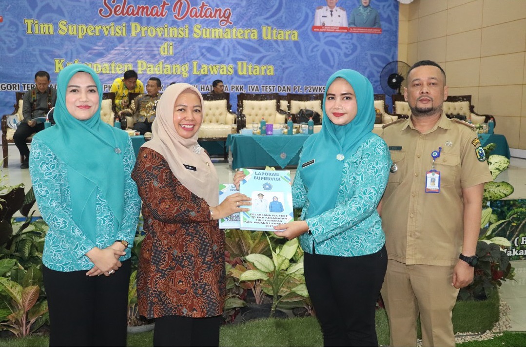 TP PKK Padang Lawas Utara Paparkan Program Kerja pada Kunjungan Tim Supervisi PKK Provinsi Sumatera Utara